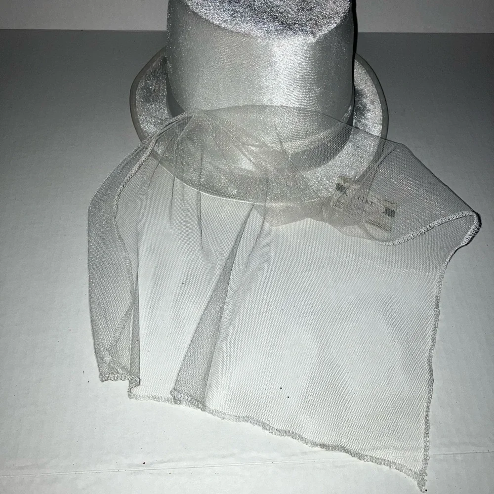 Silver Bride Party Hat